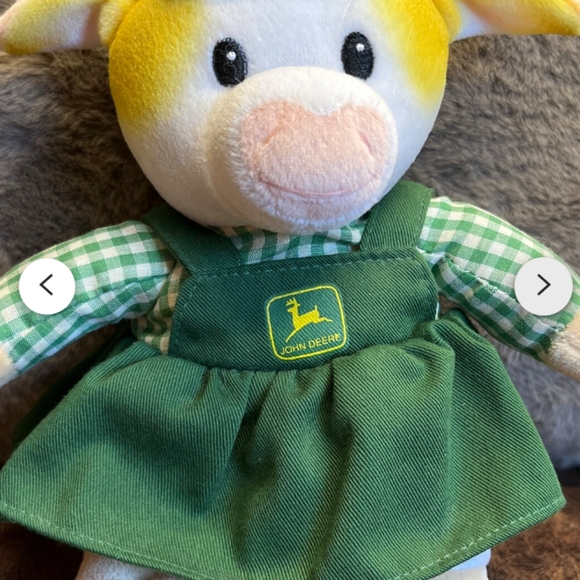 3/$10 Vintage 1999 Marys Moo Moos John Deere Girl Pig 9" Plush - Picture 6 of 6